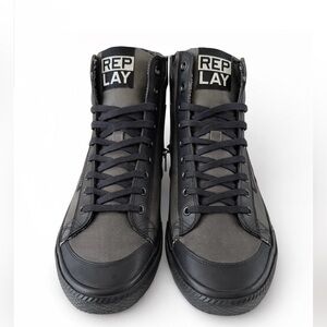 Replay Men’s High-Top Sneakers Boots – Charcoal Grey – EU 43